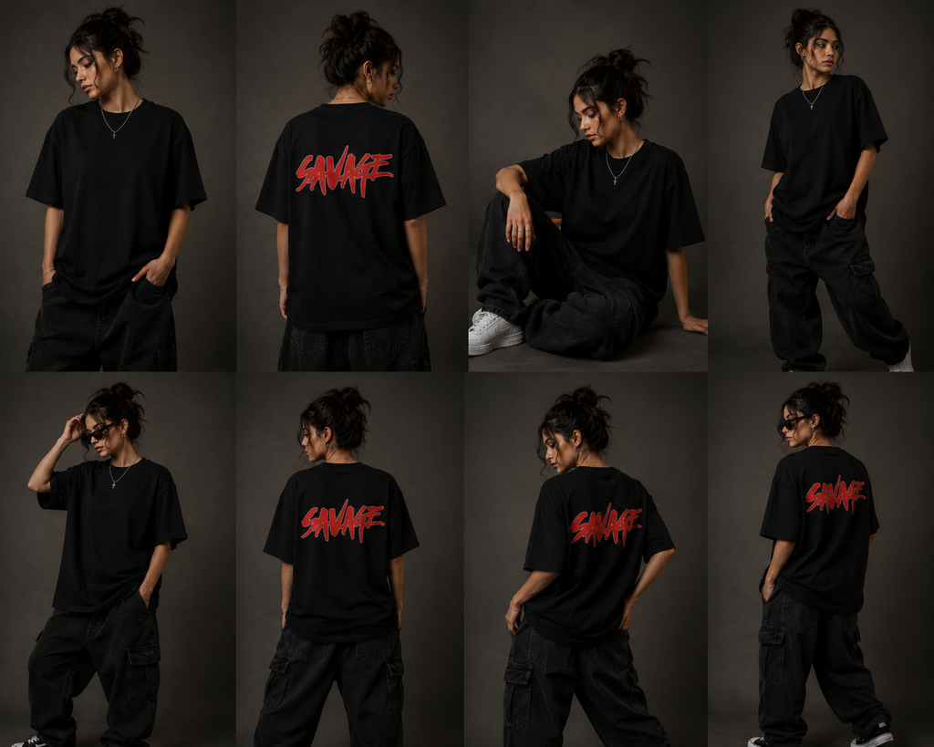 Savage Drop Shoulder T Shirt