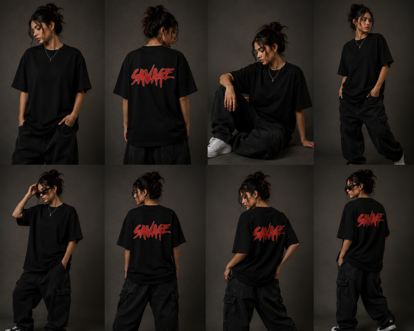 Savage Drop Shoulder T Shirt