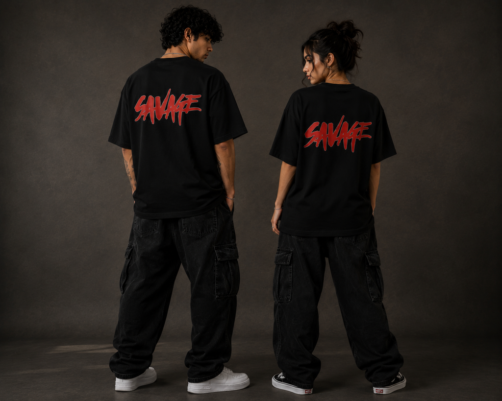 Savage Drop Shoulder T Shirt
