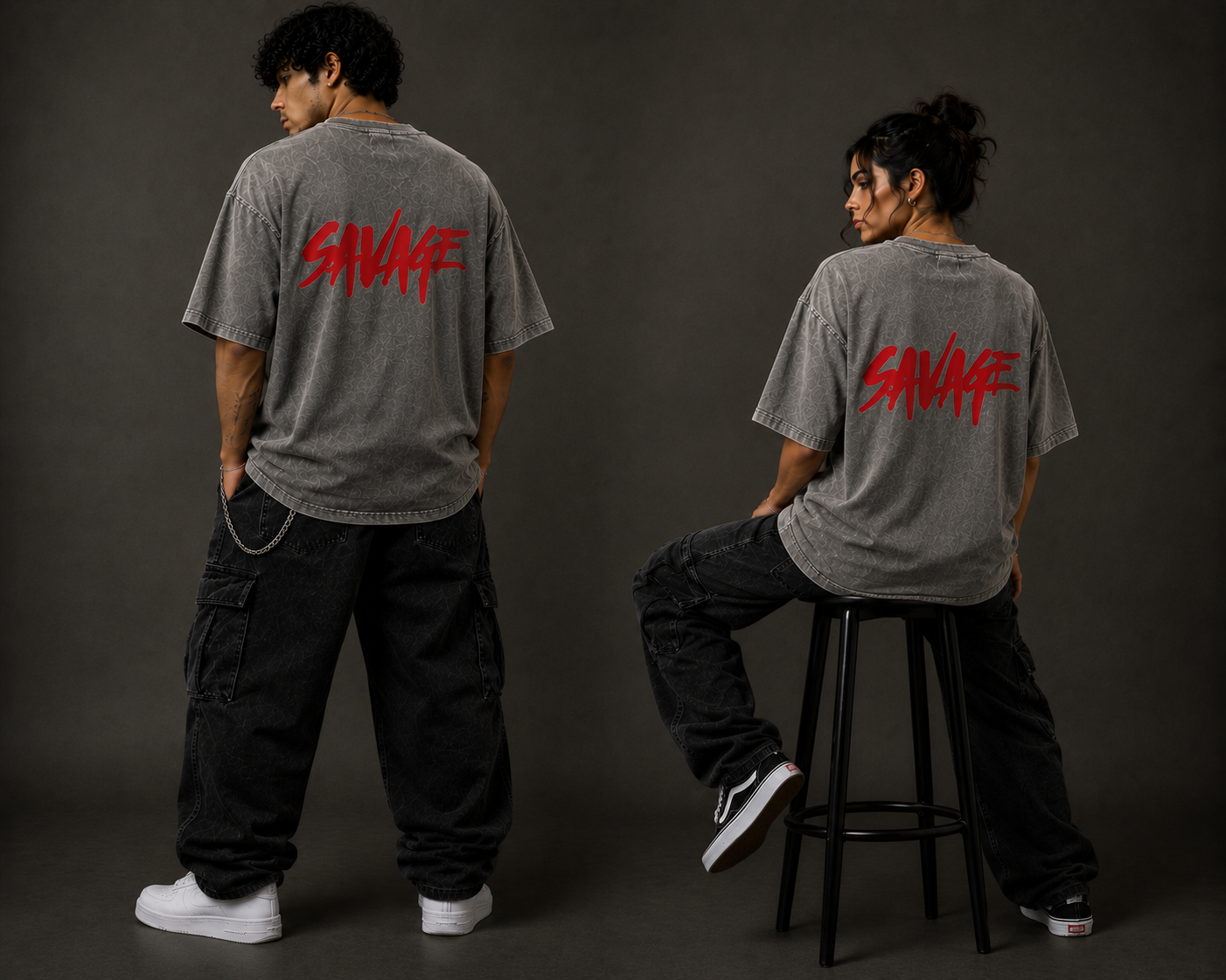 Savage Drop Shoulder T Shirt