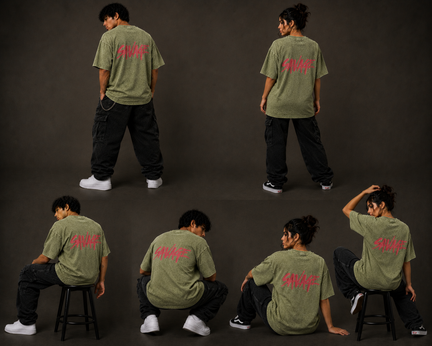 Savage Drop Shoulder T Shirt