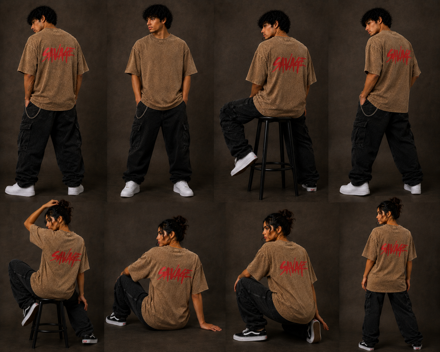 Savage Drop Shoulder T Shirt